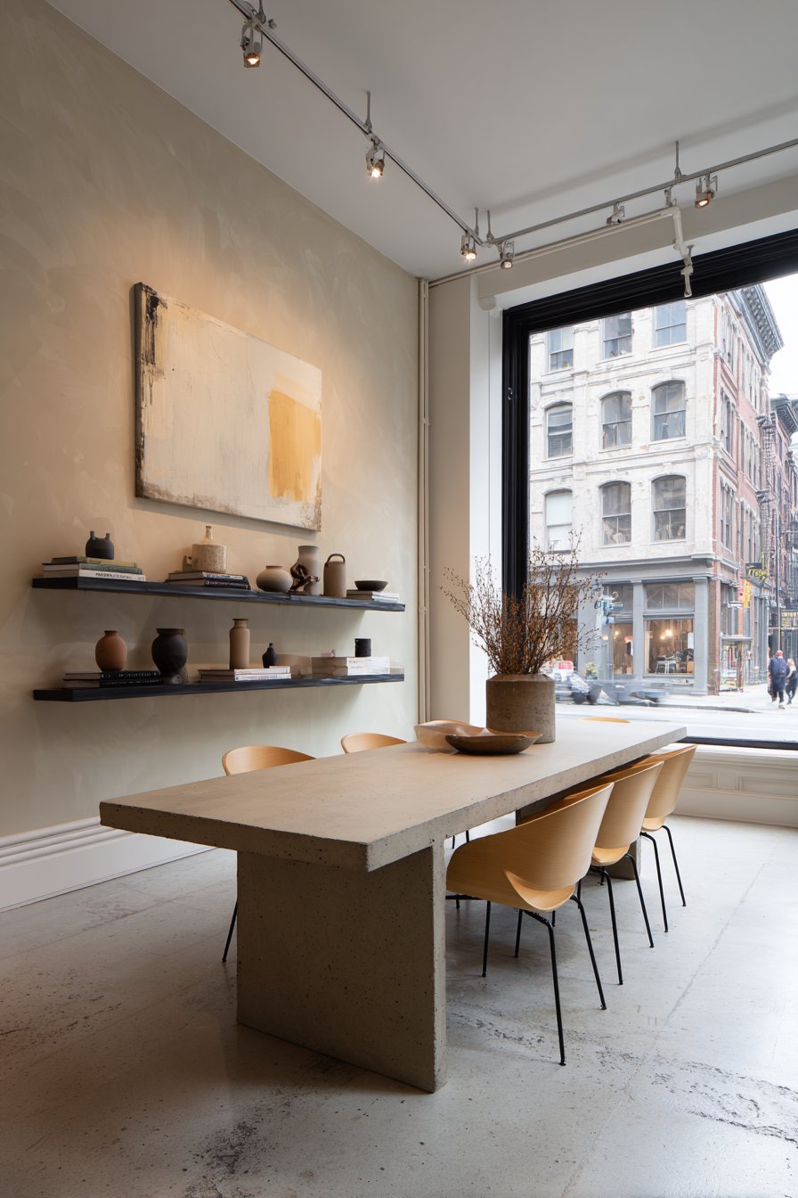 Concrete and Plywood Modern Industrial