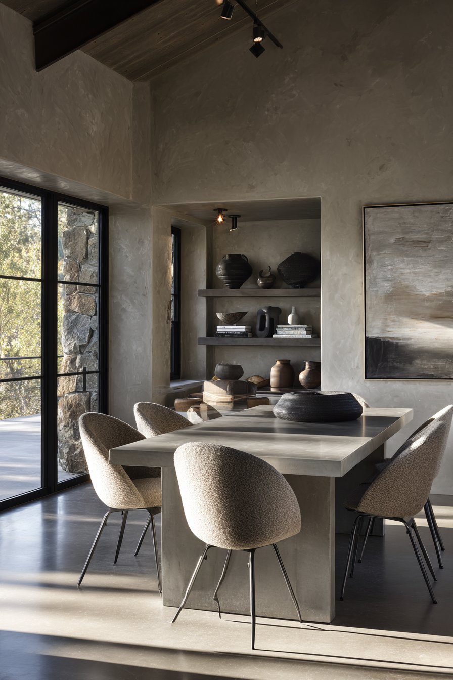 Concrete and Plywood Modern Industrial