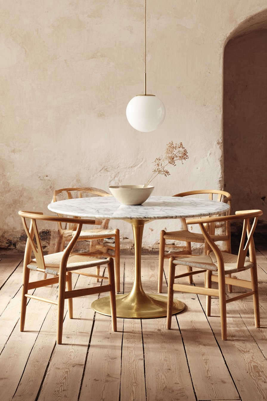 Dark Walnut Extendable with Grey Linen