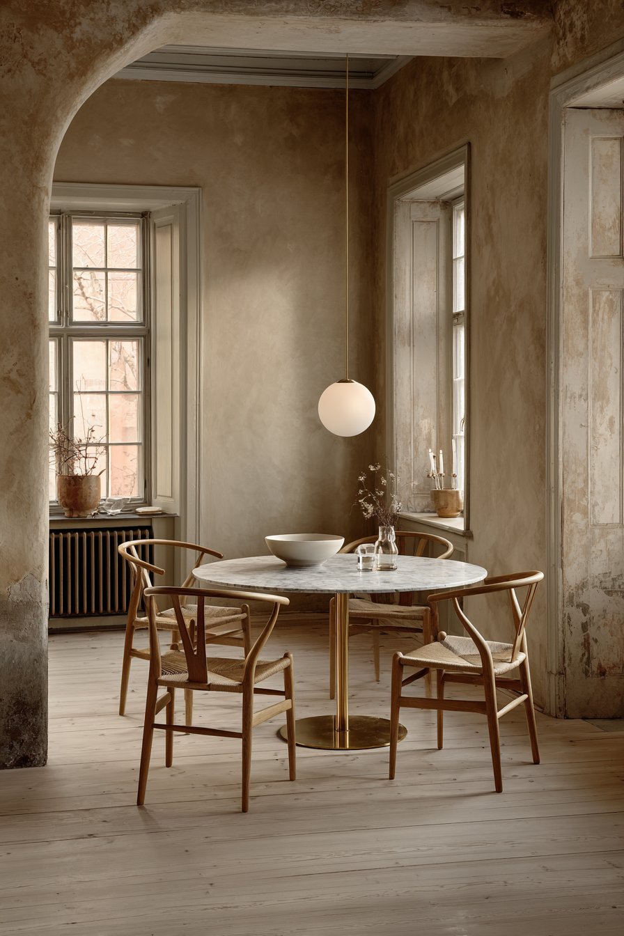 Dark Walnut Extendable with Grey Linen