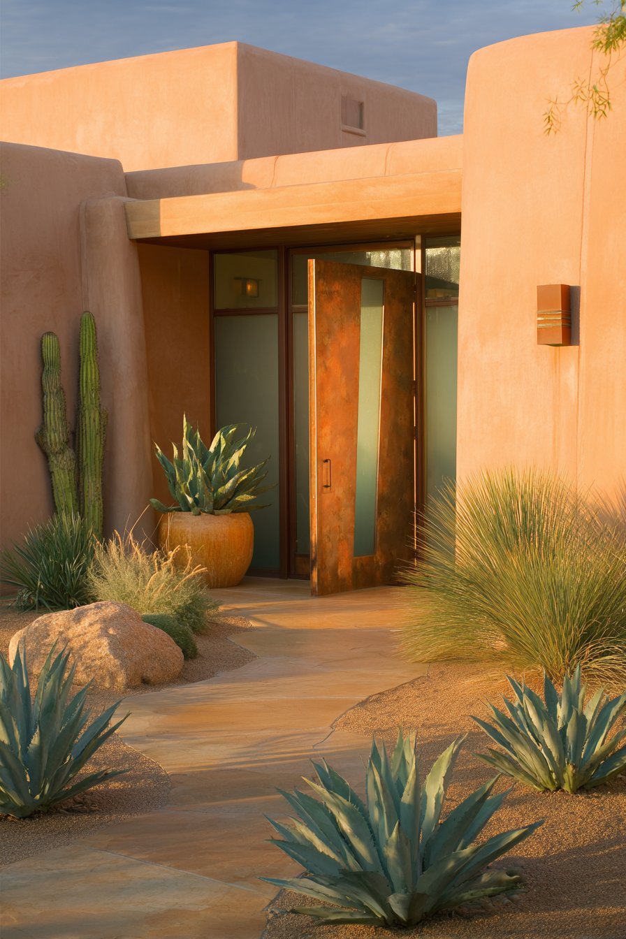 Desert Modern Adobe and Copper