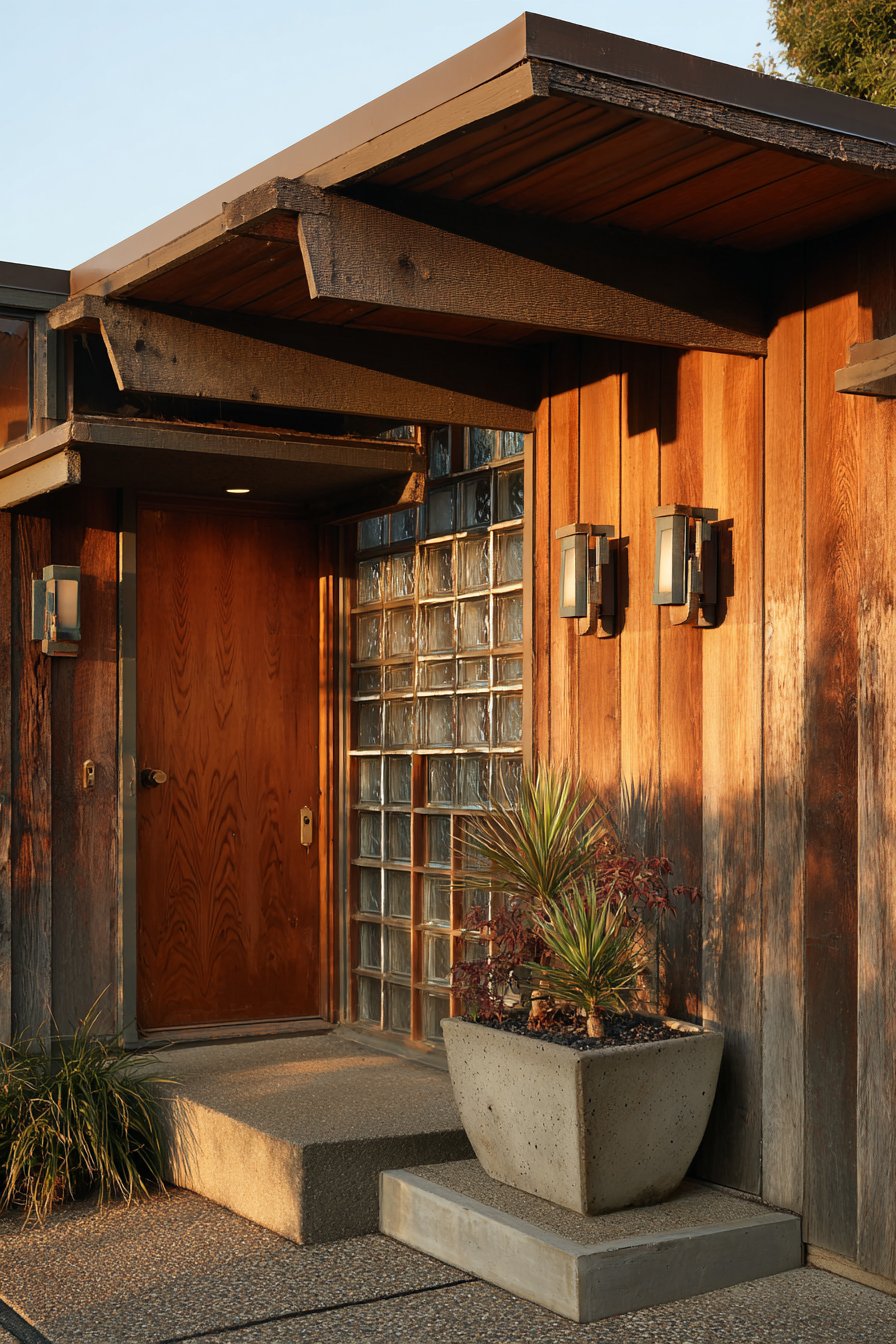 Mid-Century Cedar and Brass