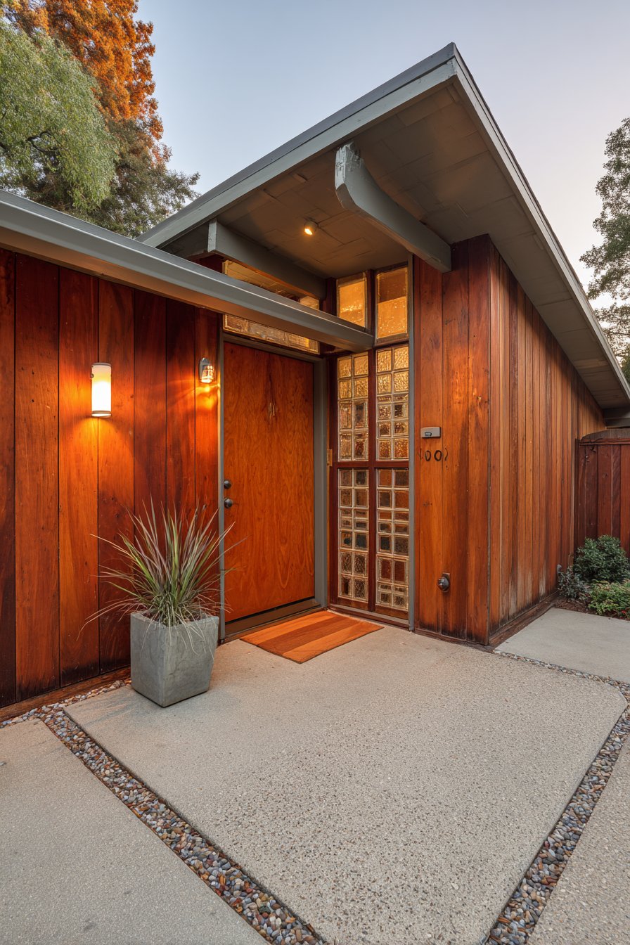 Mid-Century Cedar and Brass