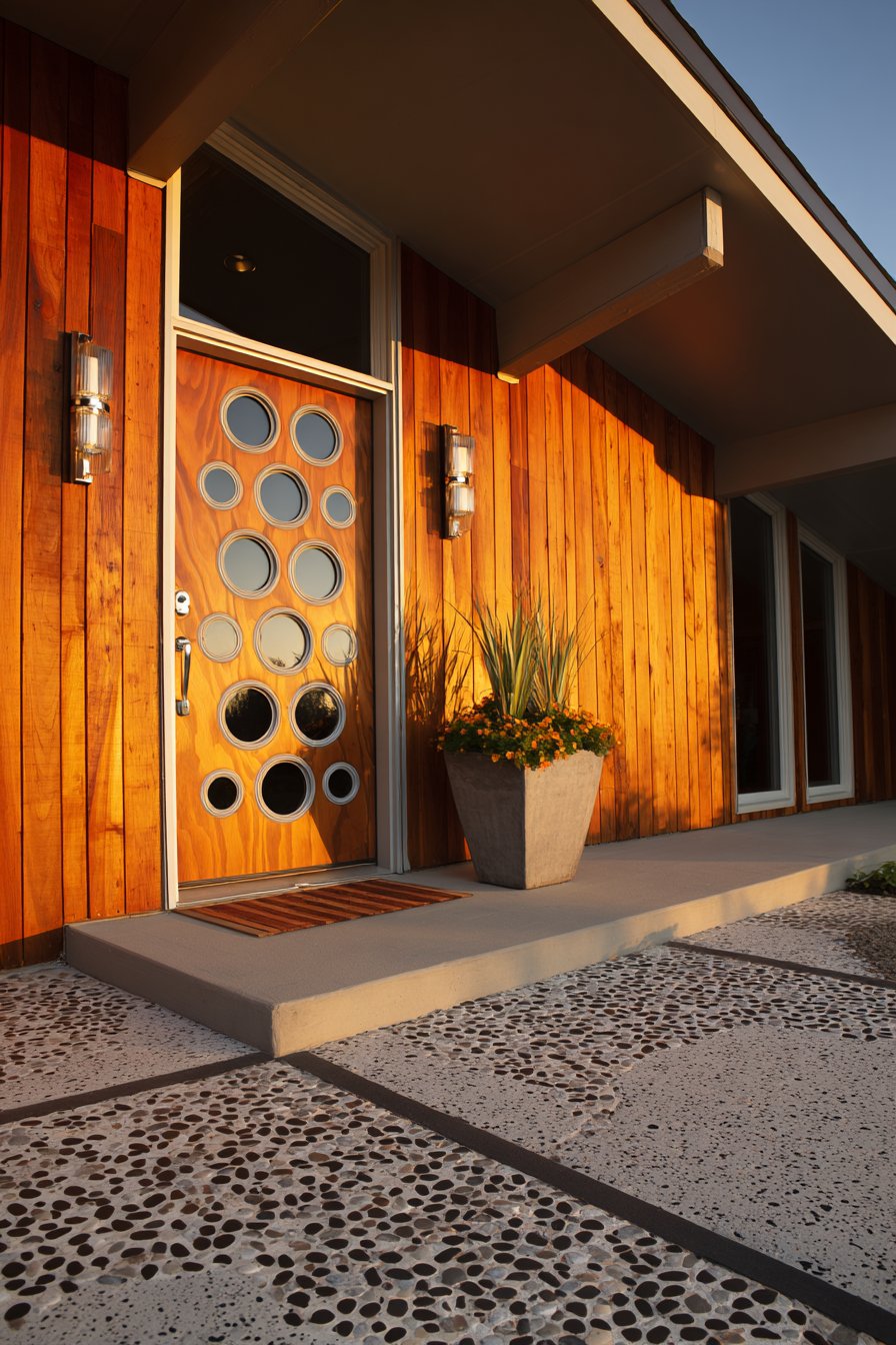 Mid-Century Cedar and Brass