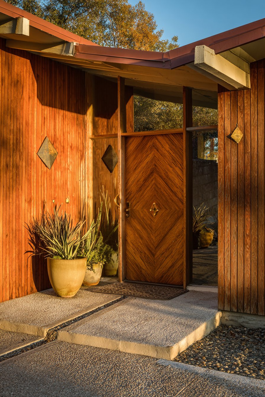 Mid-Century Cedar and Brass