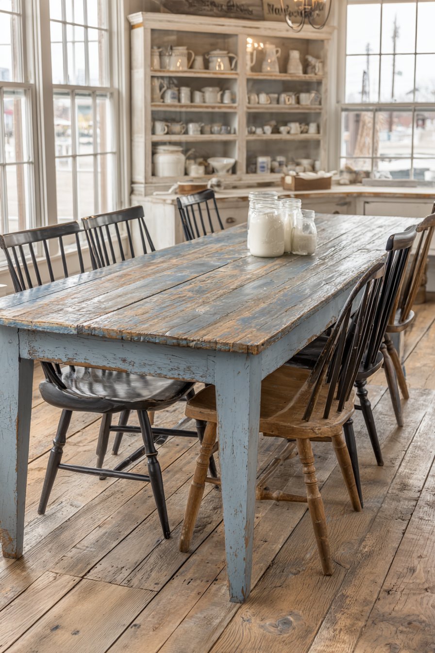 Eclectic Painted Farmhouse Table Collection