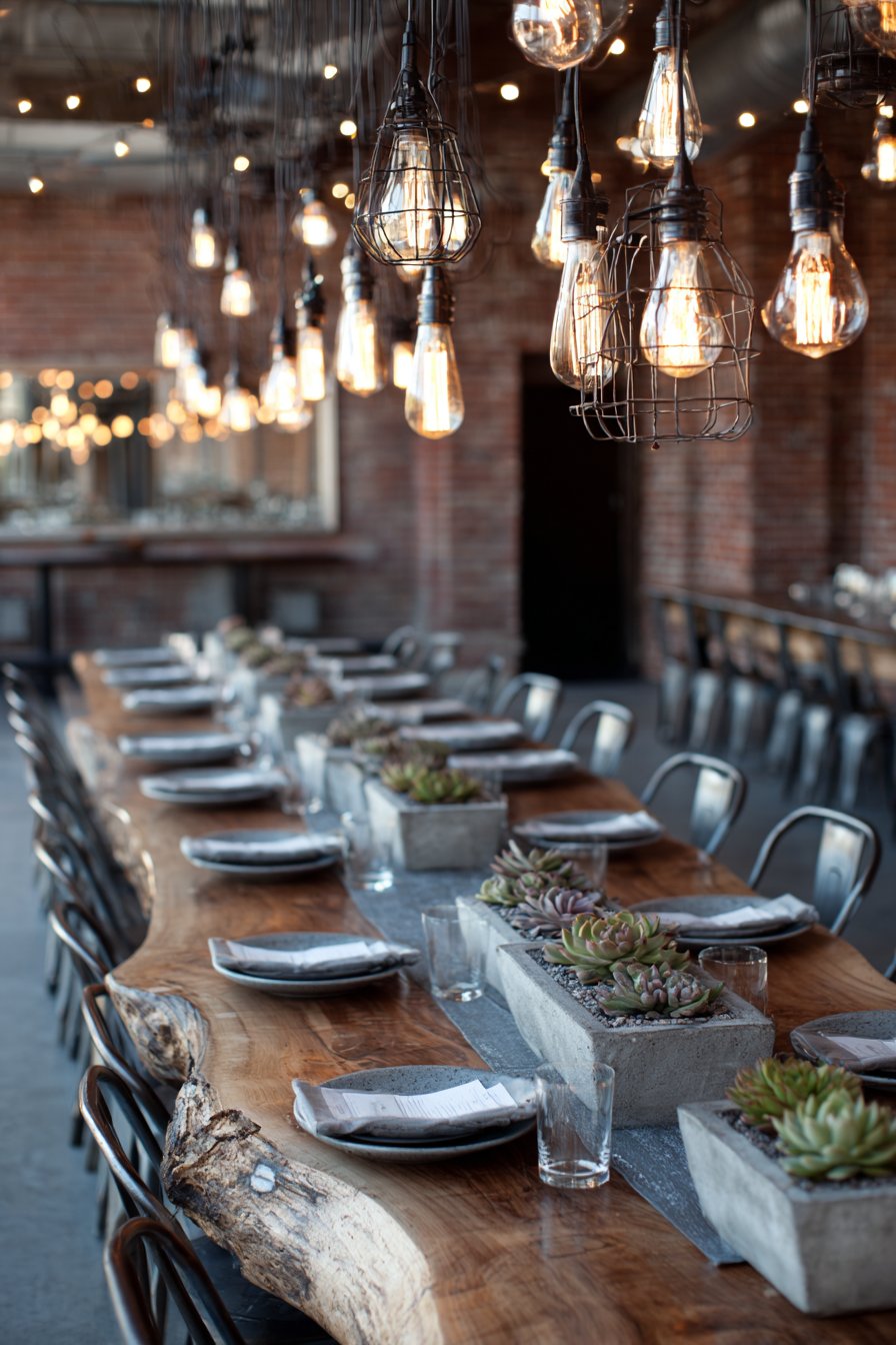 Modern Industrial Loft Celebration