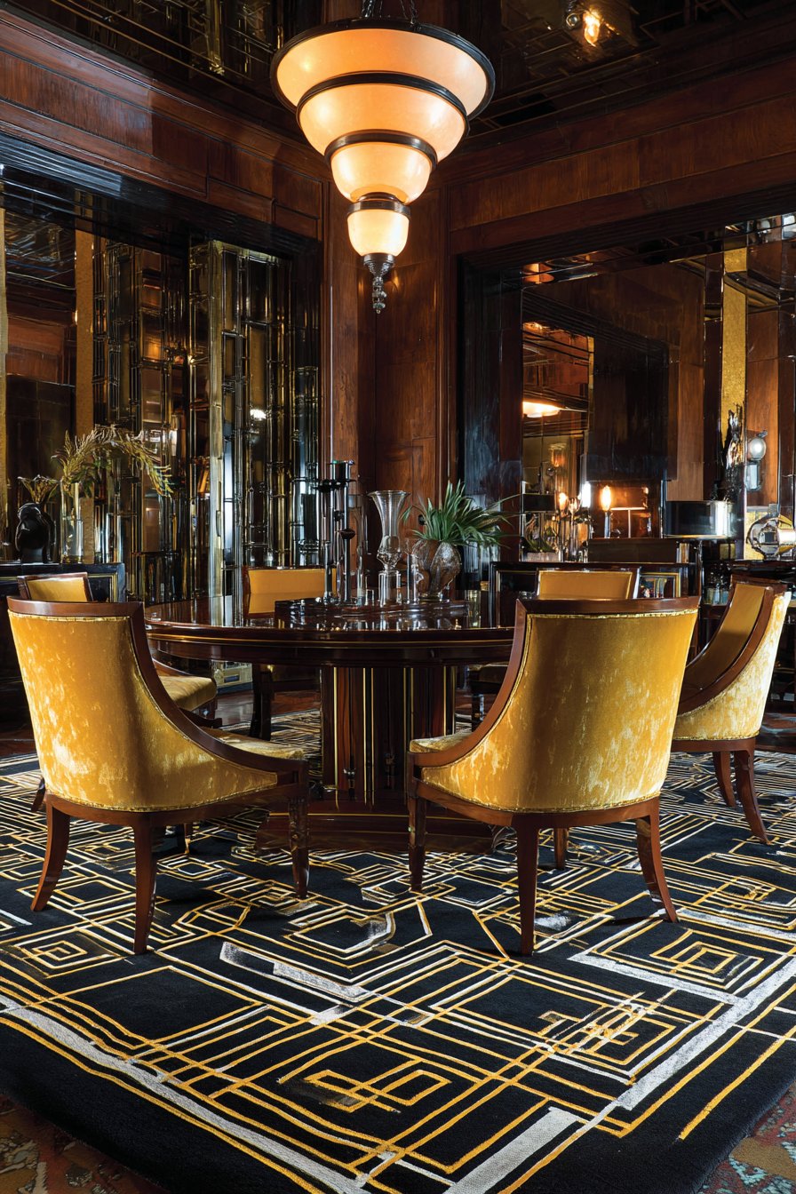 Glamorous Art Deco Black Walnut