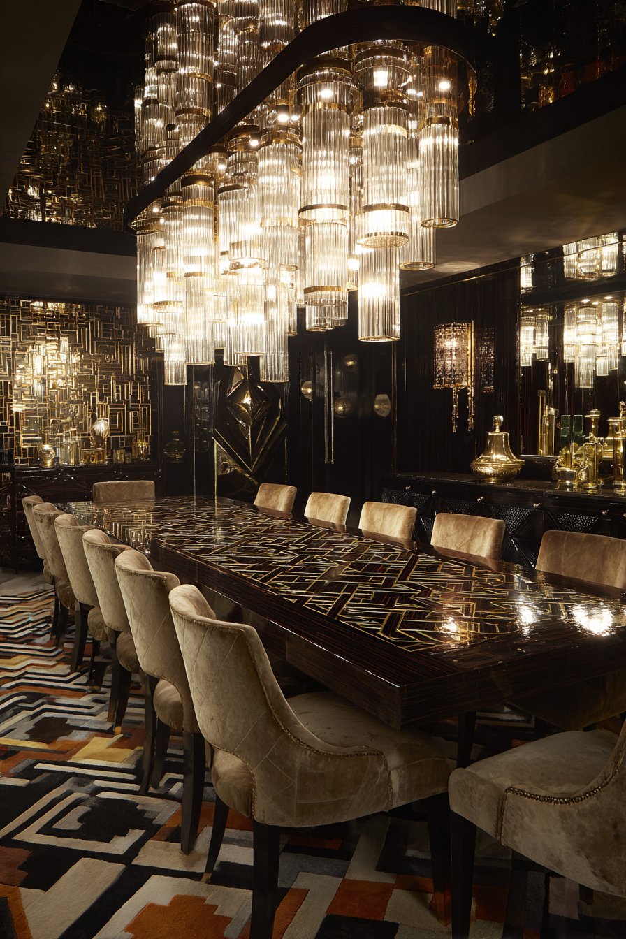 Glamorous Art Deco Black Walnut