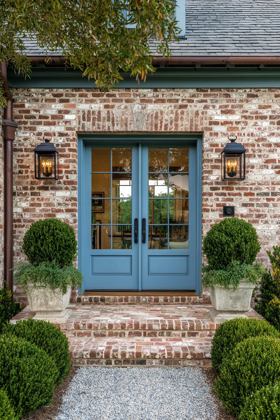 Traditional Brick and Boxwood Formality
