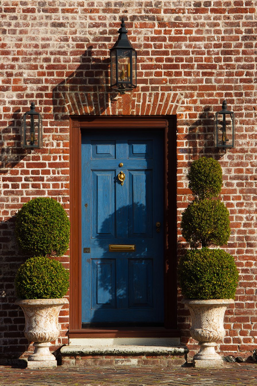 Traditional Brick and Boxwood Formality