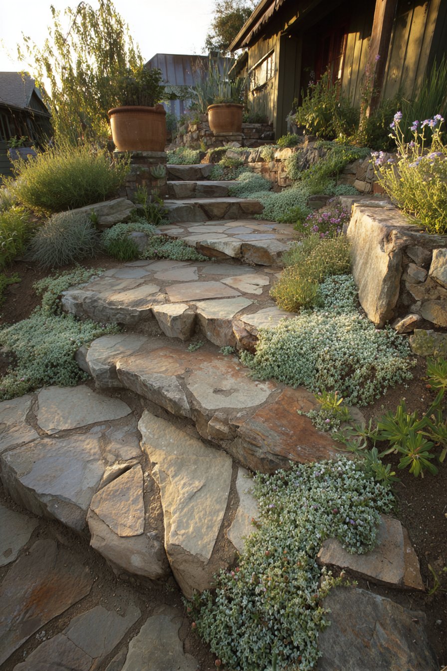 Pennsylvania Bluestone in Decomposed Granite