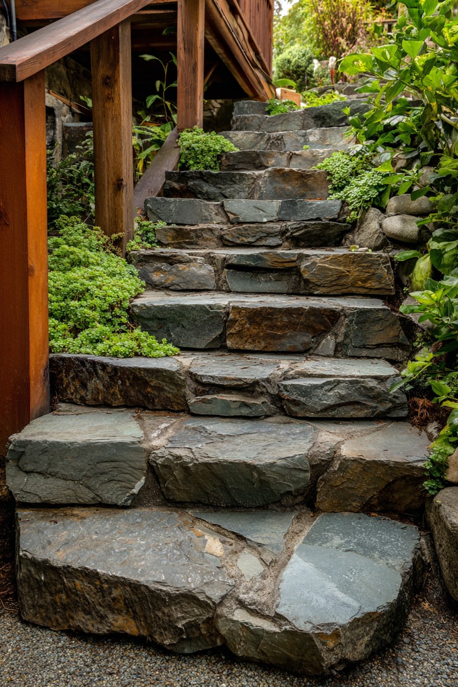 Pennsylvania Bluestone in Decomposed Granite