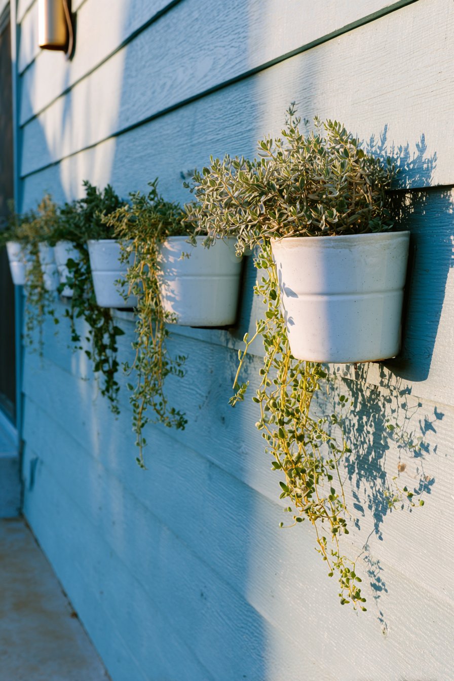 Scandinavian Sage Green Planks with Brass Accents