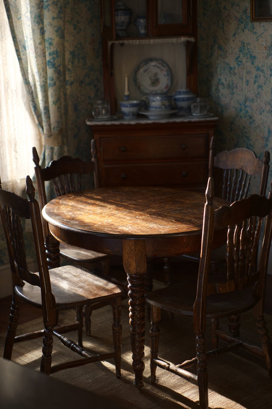 Intimate Walnut Gate-Leg with Corner Hutch