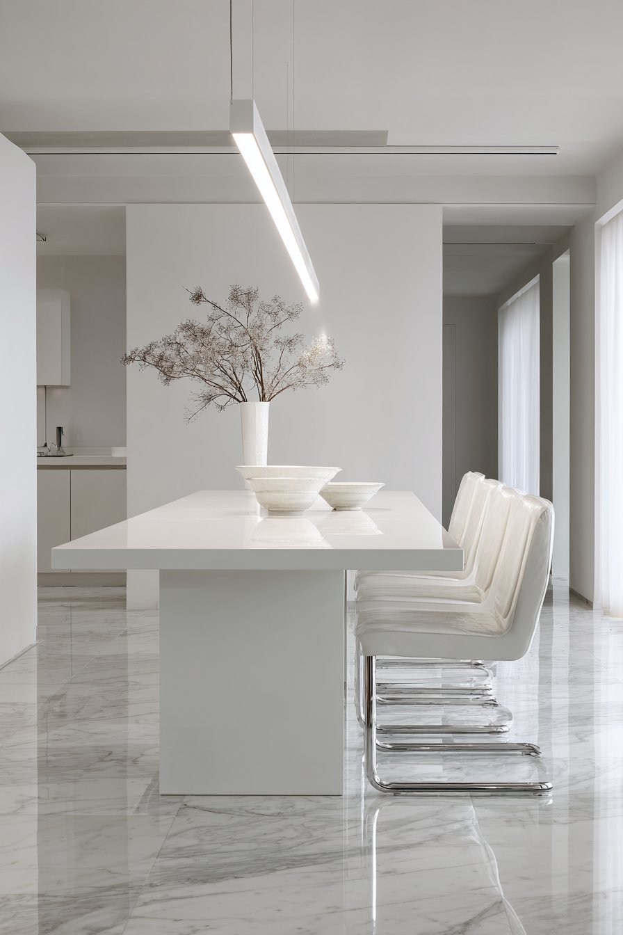Contemporary Minimalist High-Gloss Purity