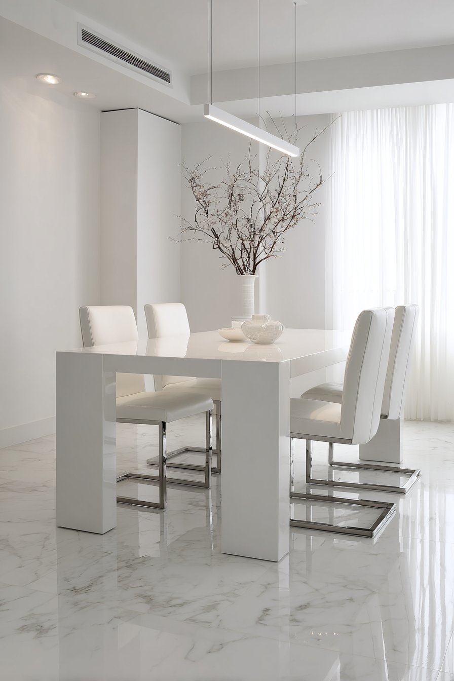 Contemporary Minimalist High-Gloss Purity