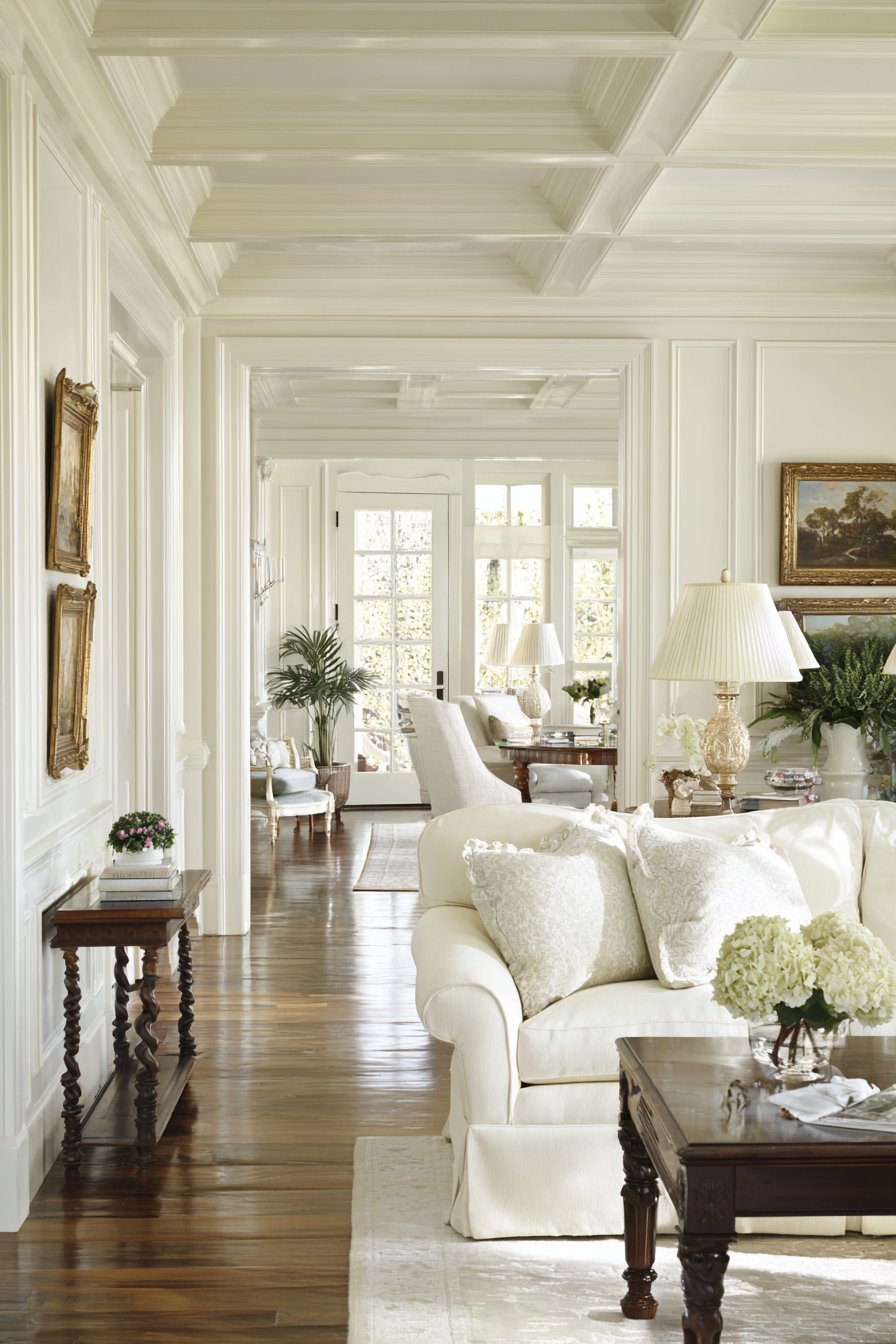 Elegant Paneled Walls in Elephant's Breath