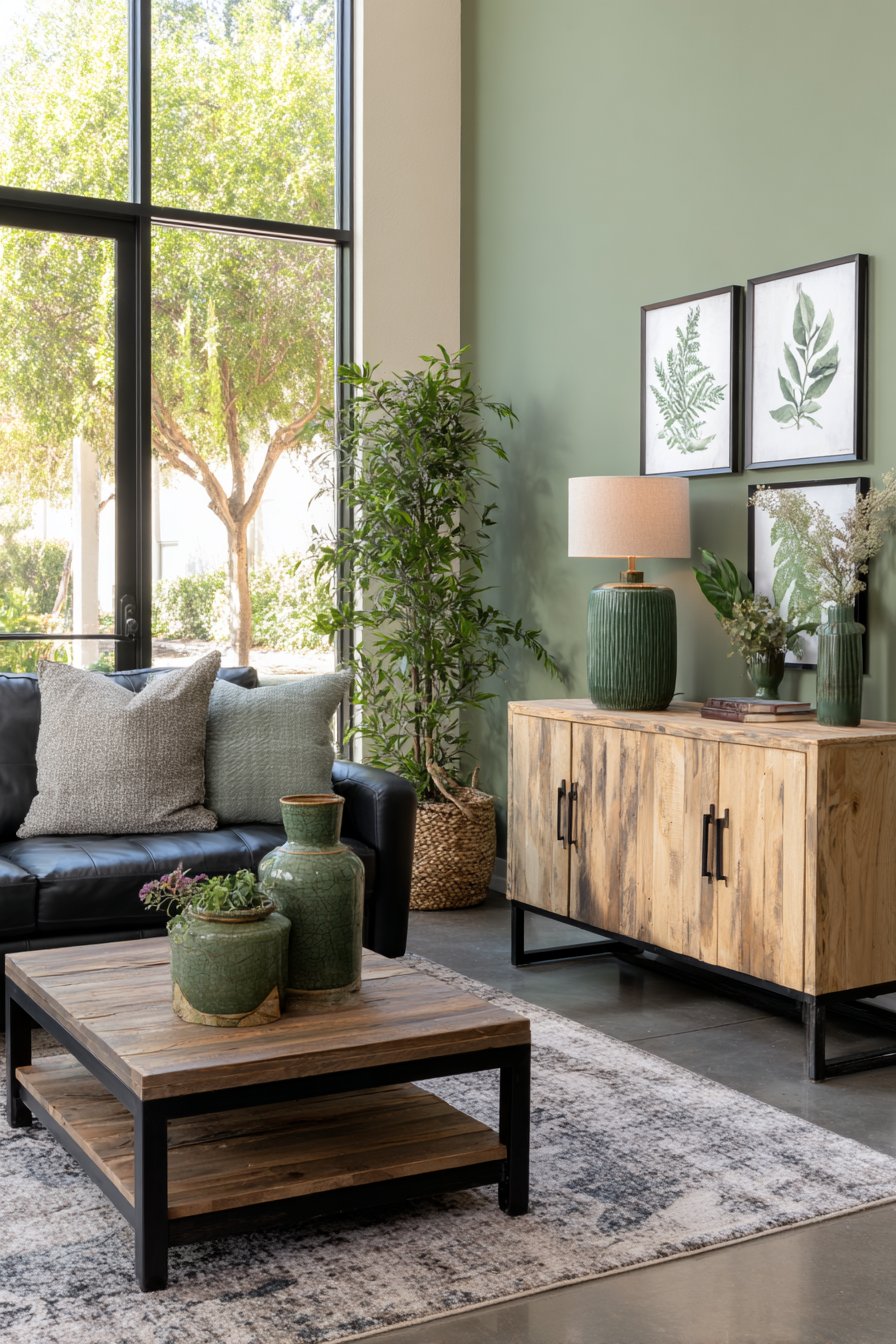 Mid-Century Modern Black Leather Eames Chair