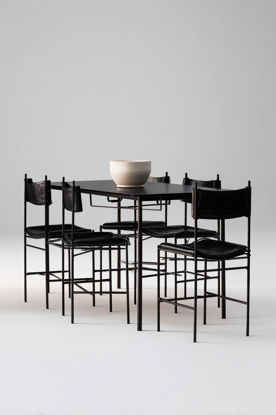 Minimalist Blackened Steel with Thin Profile