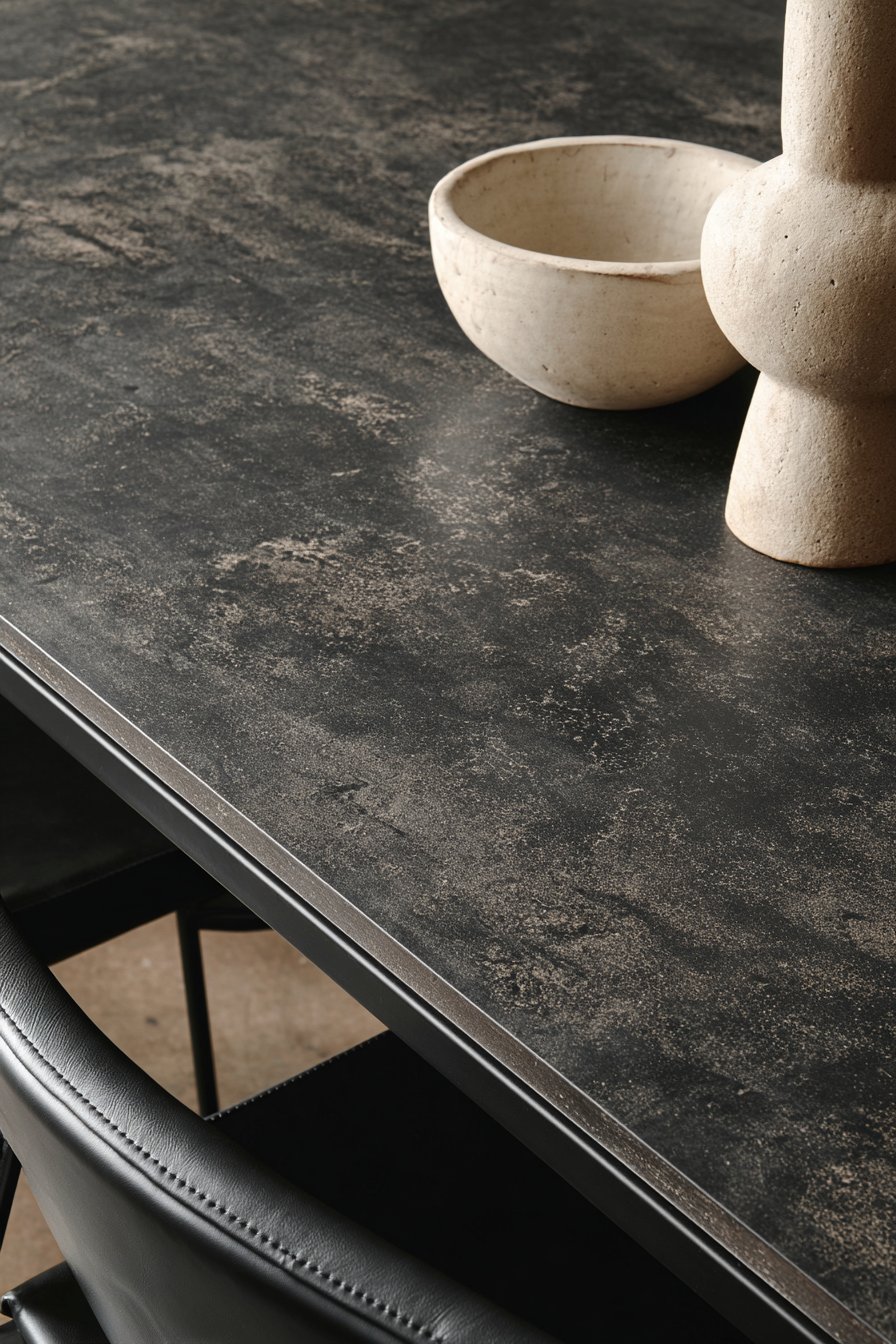 Minimalist Blackened Steel with Thin Profile