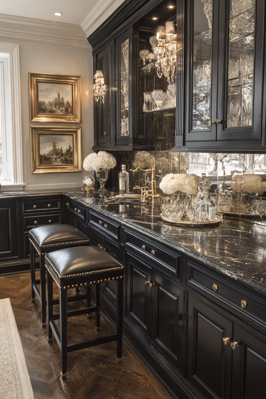 Custom Built-In Wet Bar