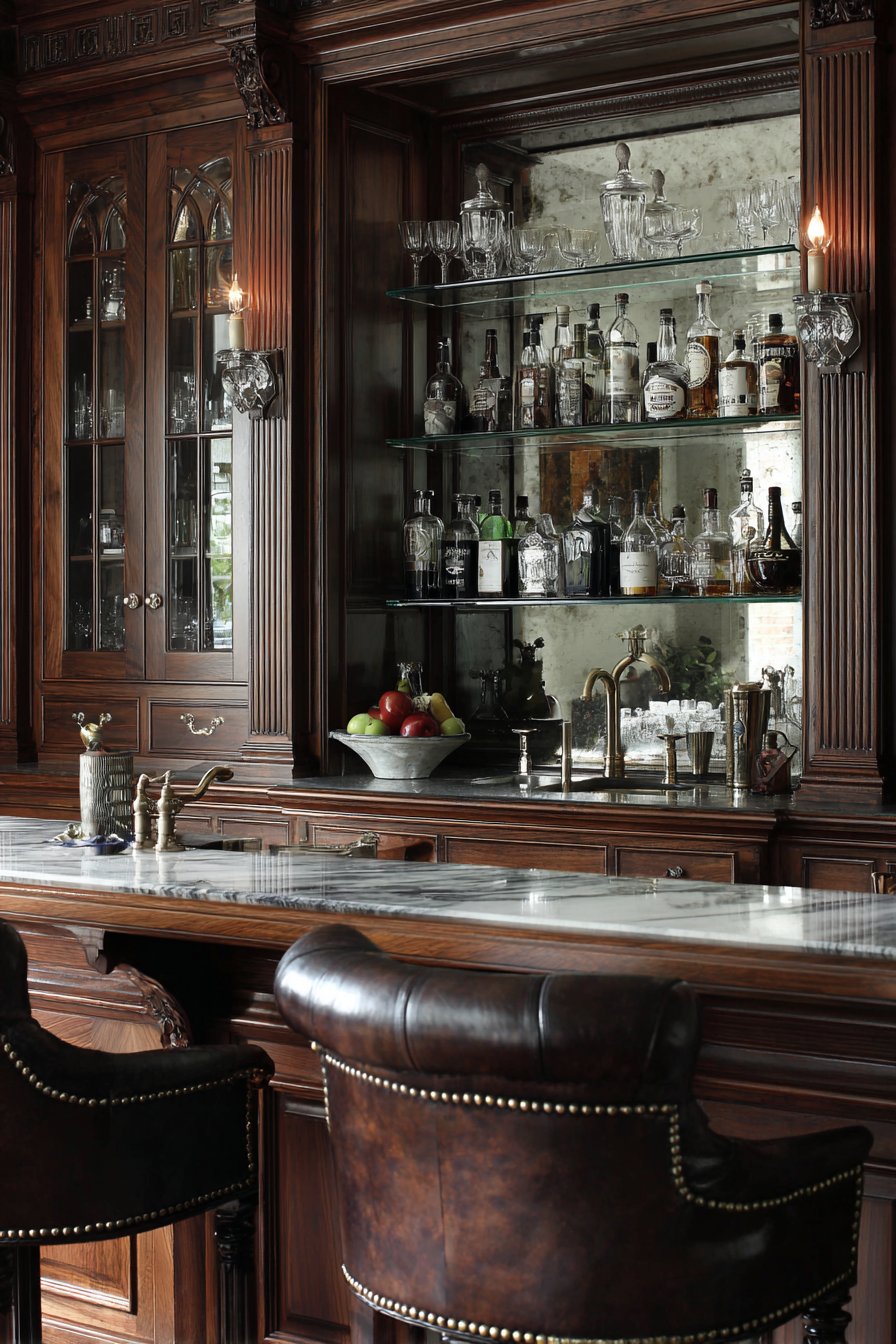 Custom Built-In Wet Bar