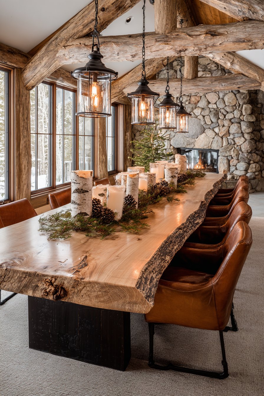 Modern Rustic Wood and Glass