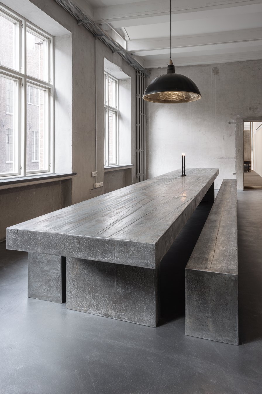 Circular Marble with Brass Pedestal