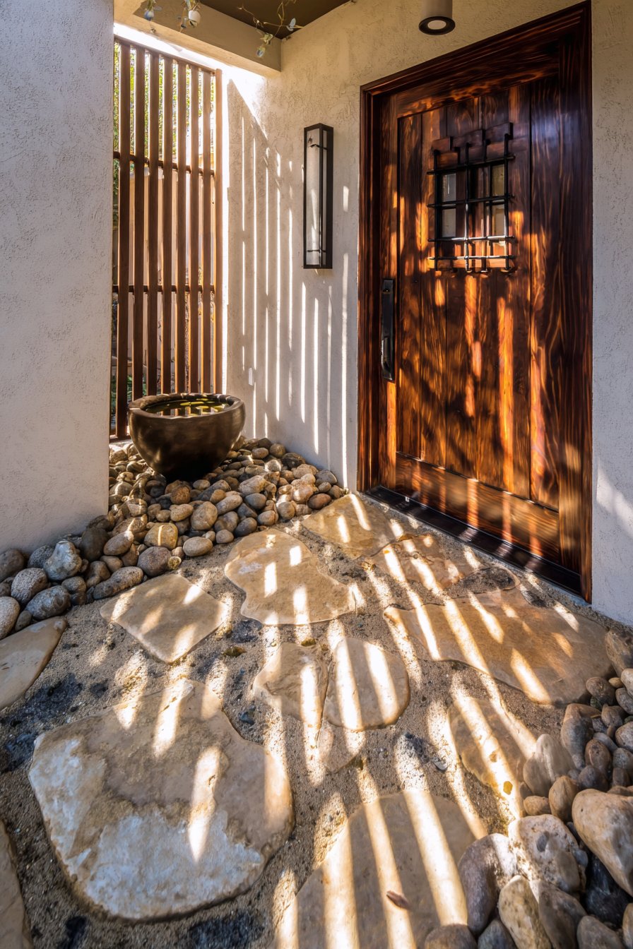 Japanese Zen Natural Wood Gate