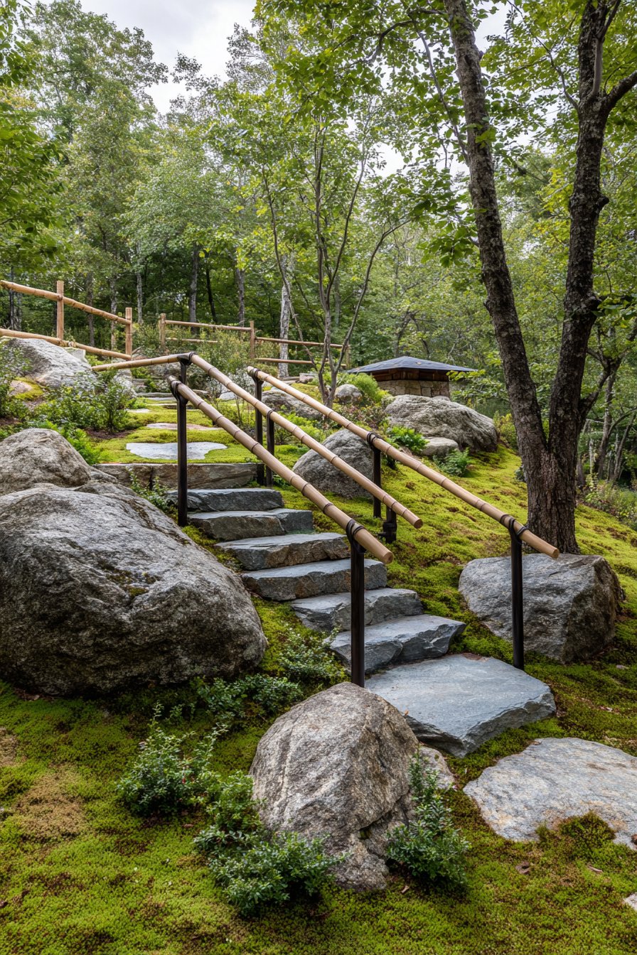 Japanese-Inspired Natural Granite Design