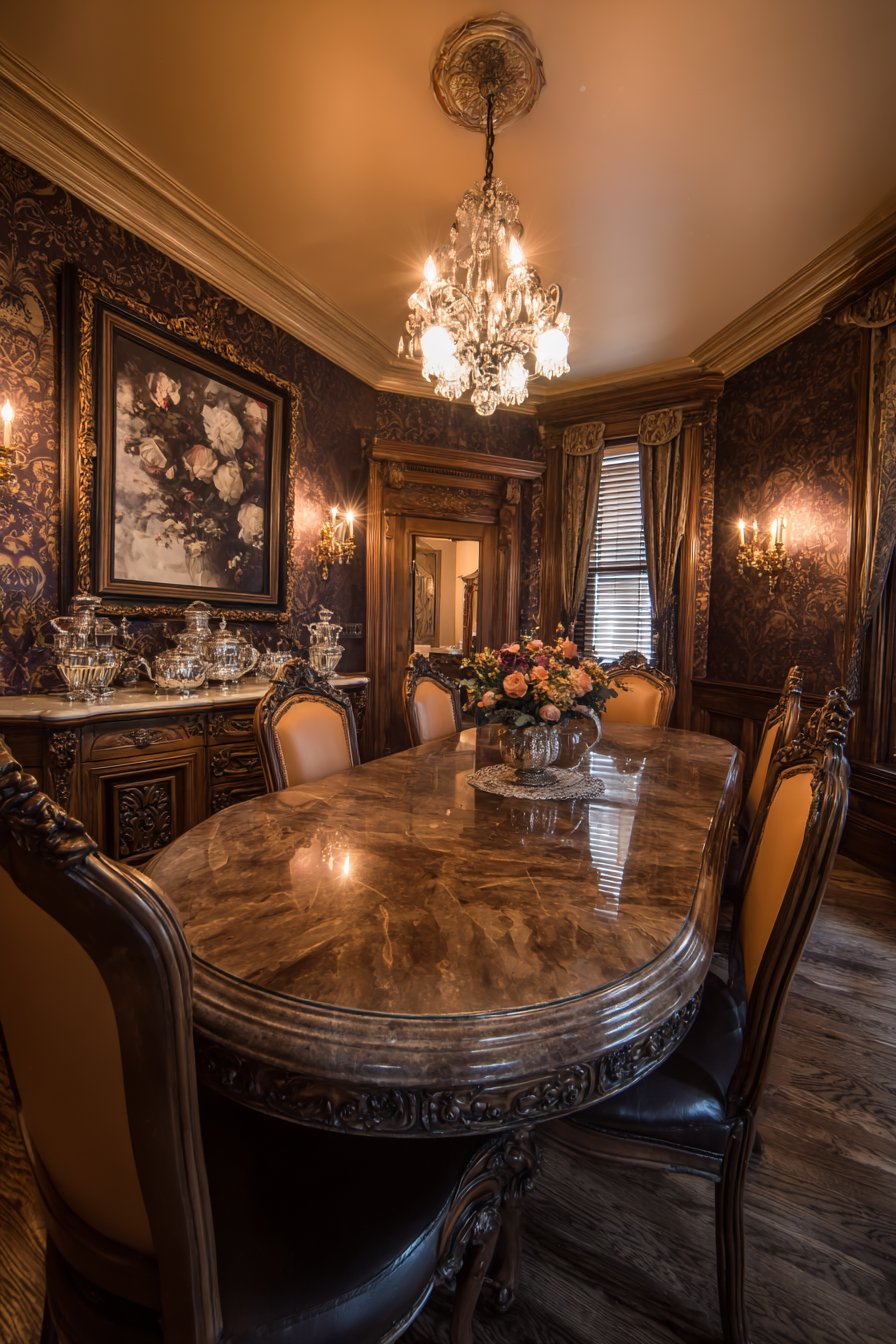 Opulent Victorian Burled Walnut Grandeur