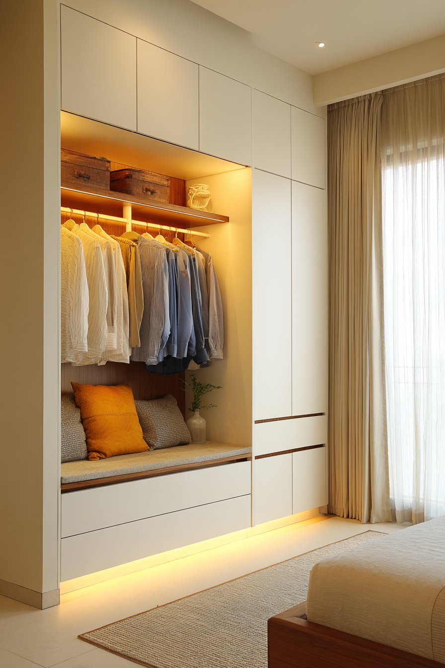 Contemporary Touch-Latch Handleless Design