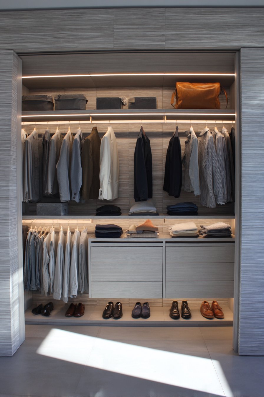 Contemporary Touch-Latch Handleless Design