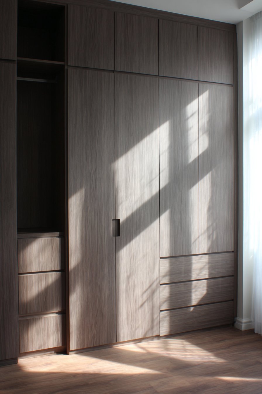 Contemporary Touch-Latch Handleless Design