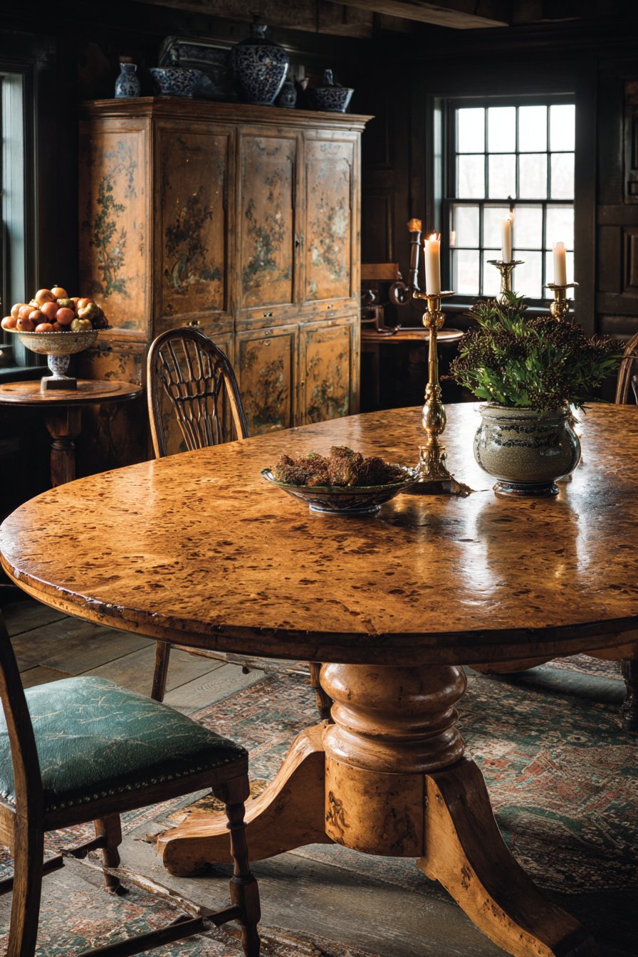 Queen Anne Burled Walnut Grace