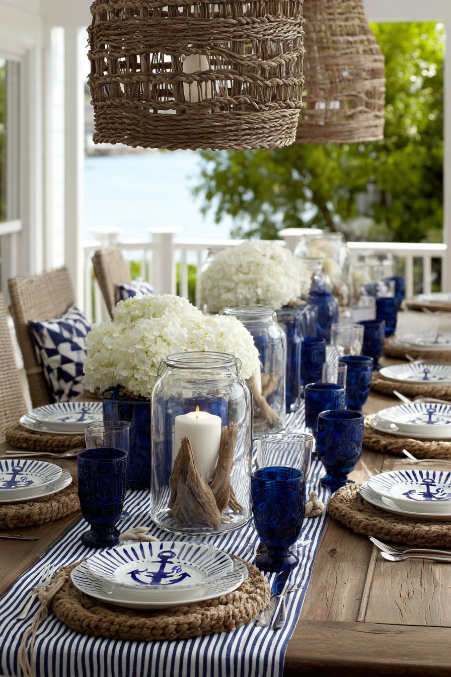 Coastal Nautical Porch Party