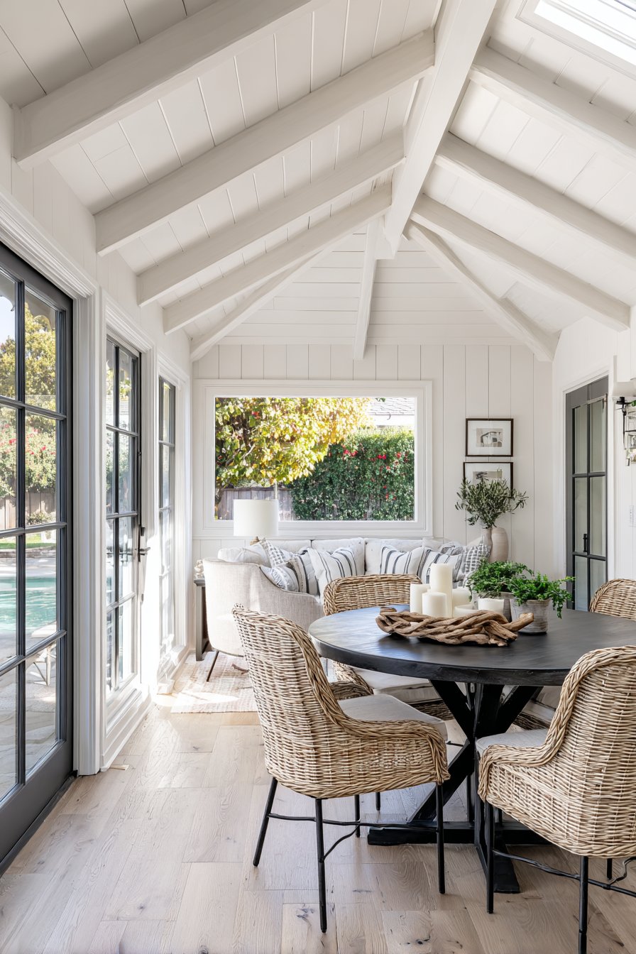 Coastal-Modern Ebonized Oak with Cerused Finish