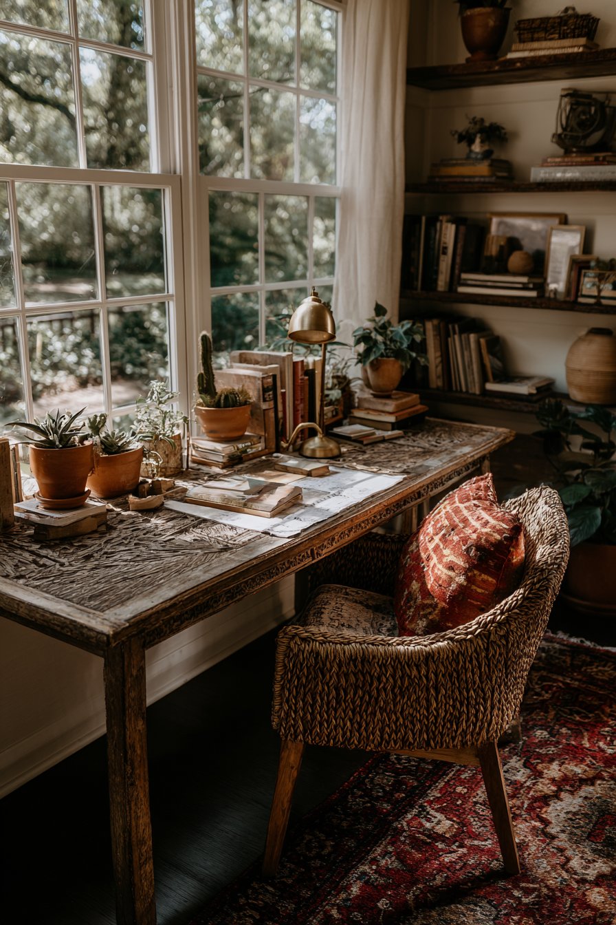 Carved Desk Workspace Integration
