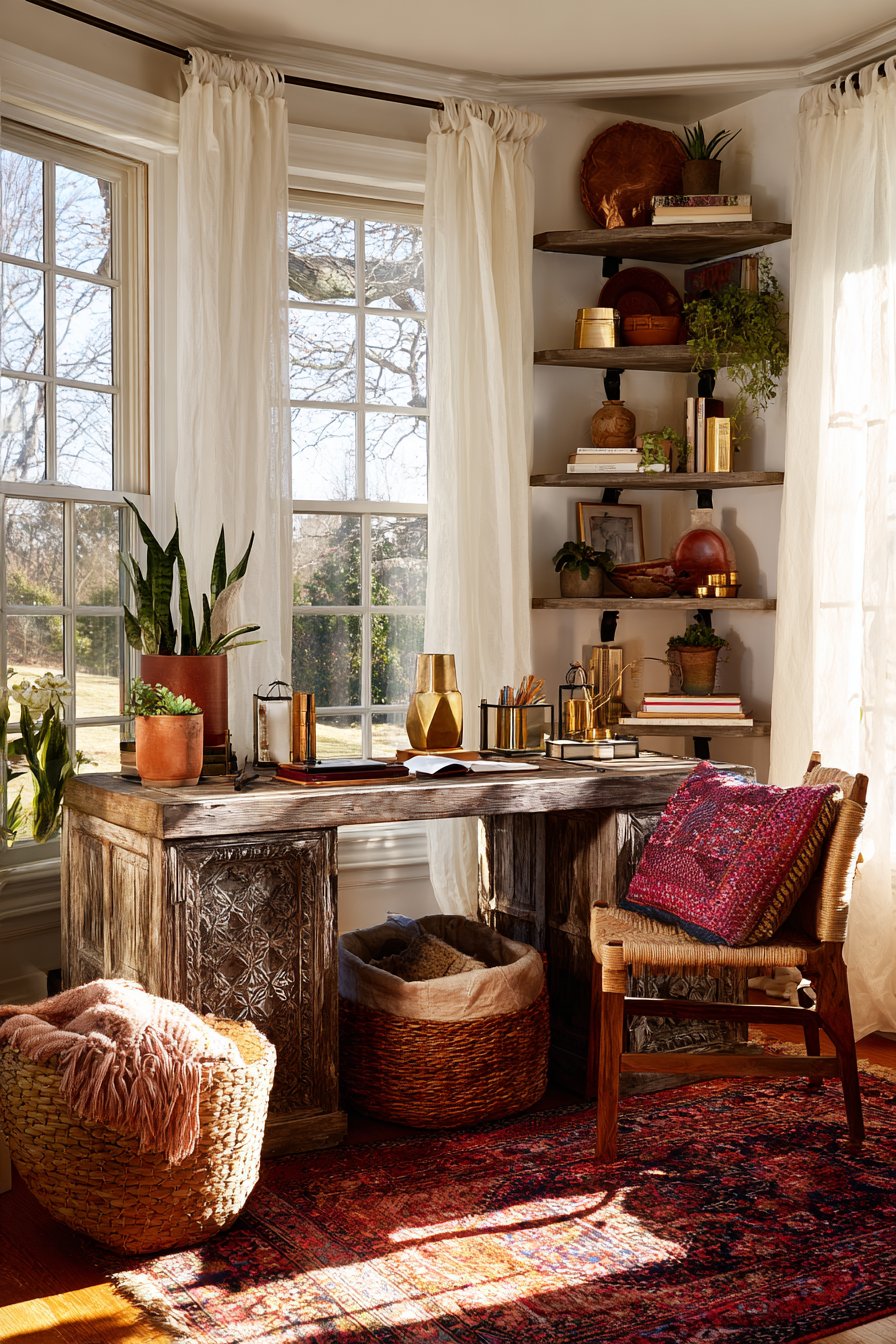 Carved Desk Workspace Integration