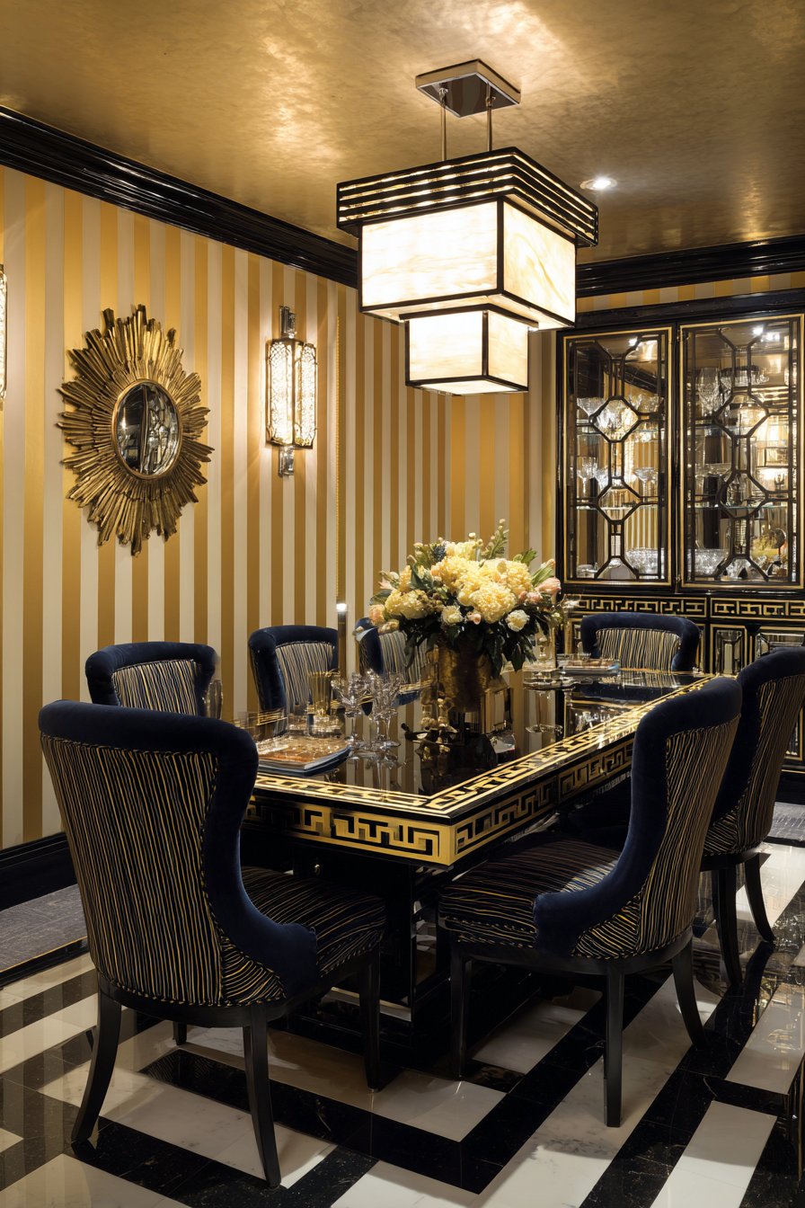 Art Deco Geometric Glamour