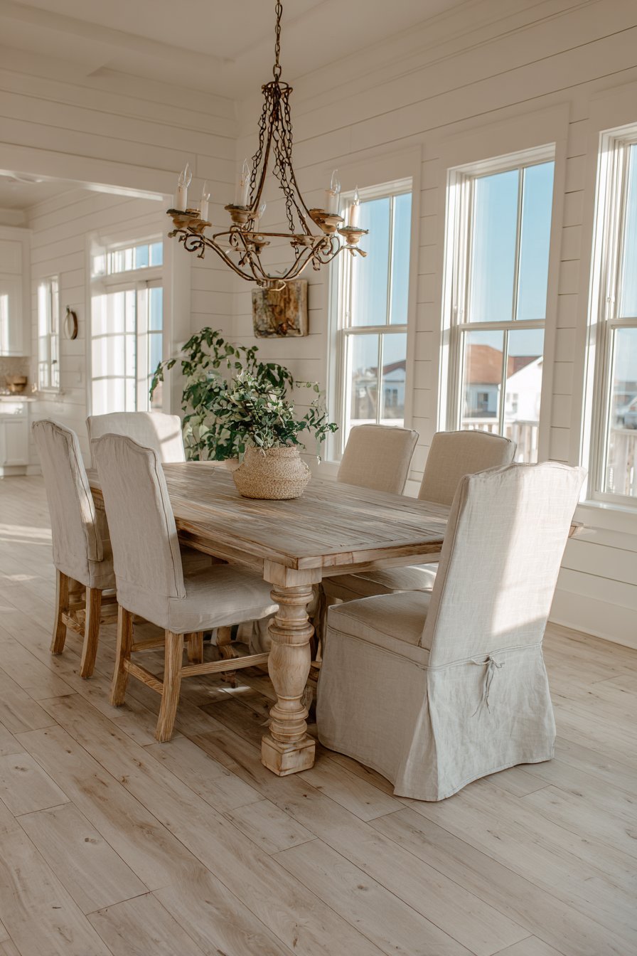 Modern Farmhouse Trestle Grey-Washed Oak