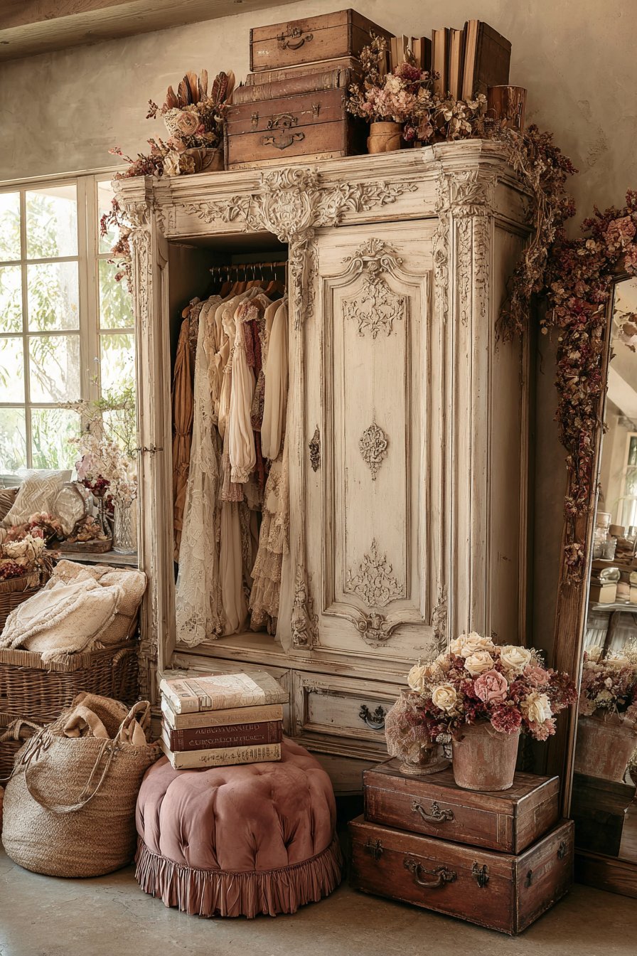 Ornate Vintage Wardrobe Storage