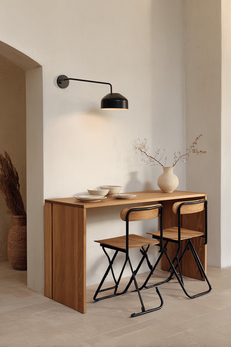 Trestle-Style Ash with Mediterranean Warmth