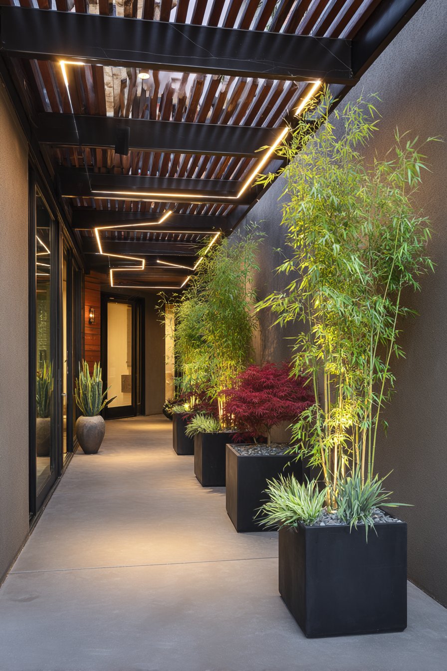 Asian Fusion with Teak Wood Screening