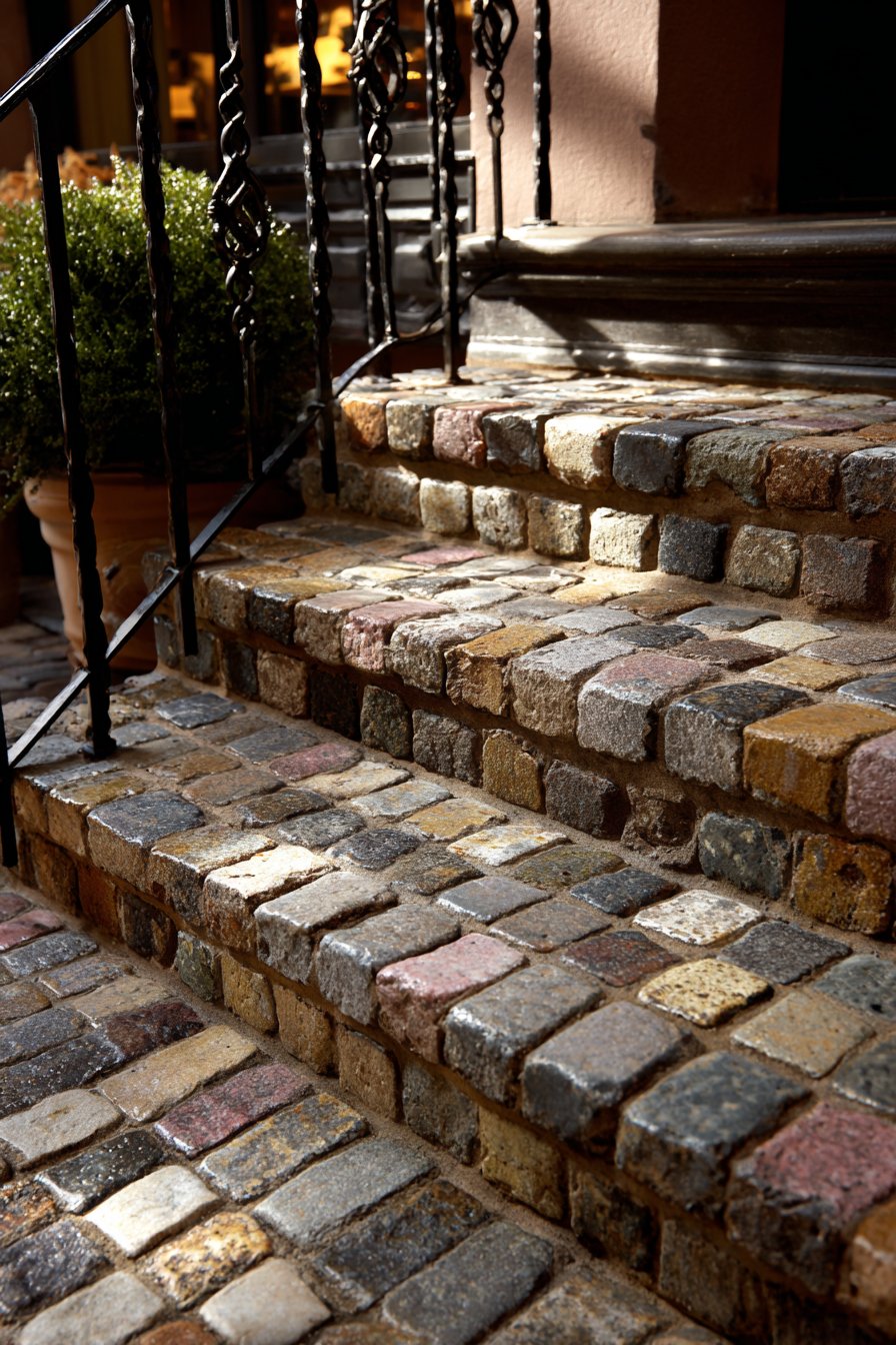 Antique Granite Cobblestones with Historic Character
