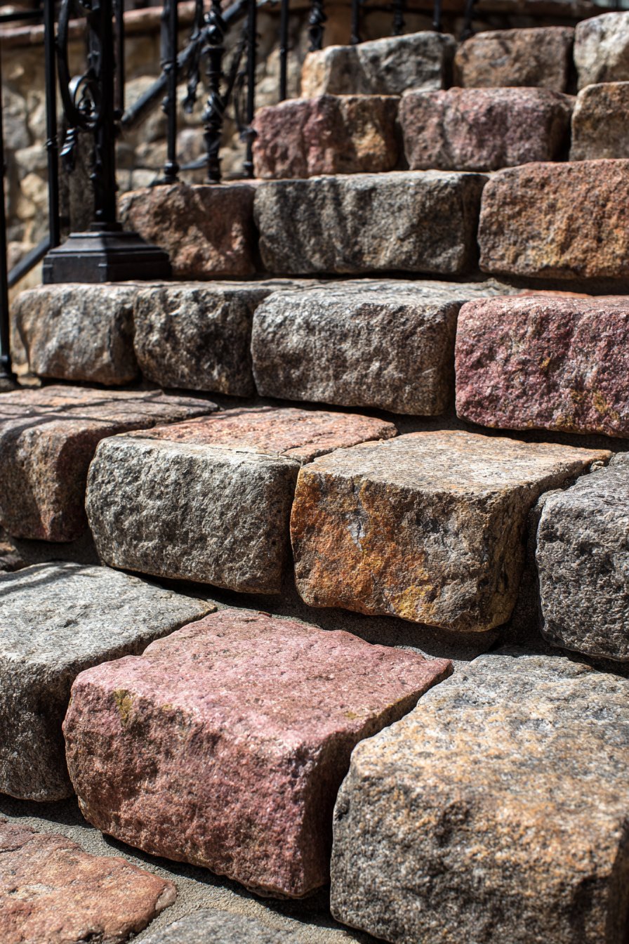 Antique Granite Cobblestones with Historic Character
