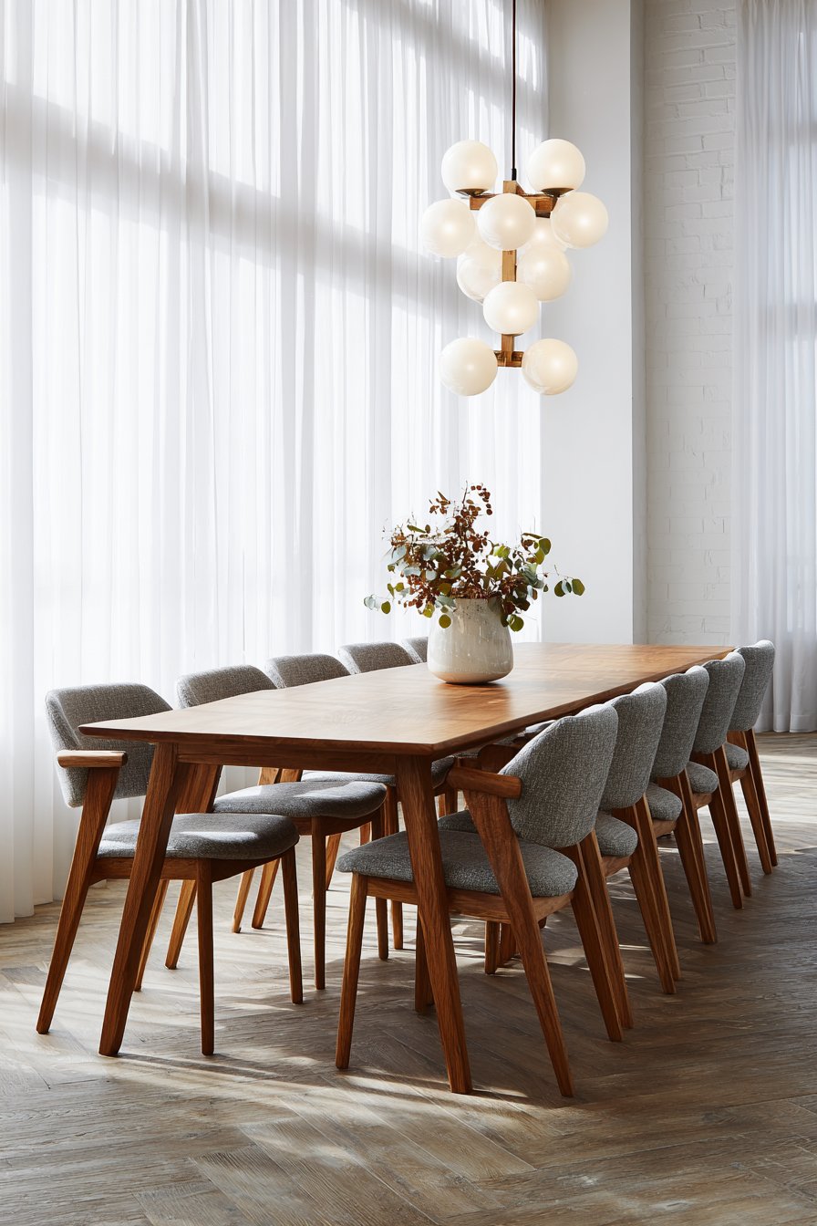 Long Family Table Generous Proportions