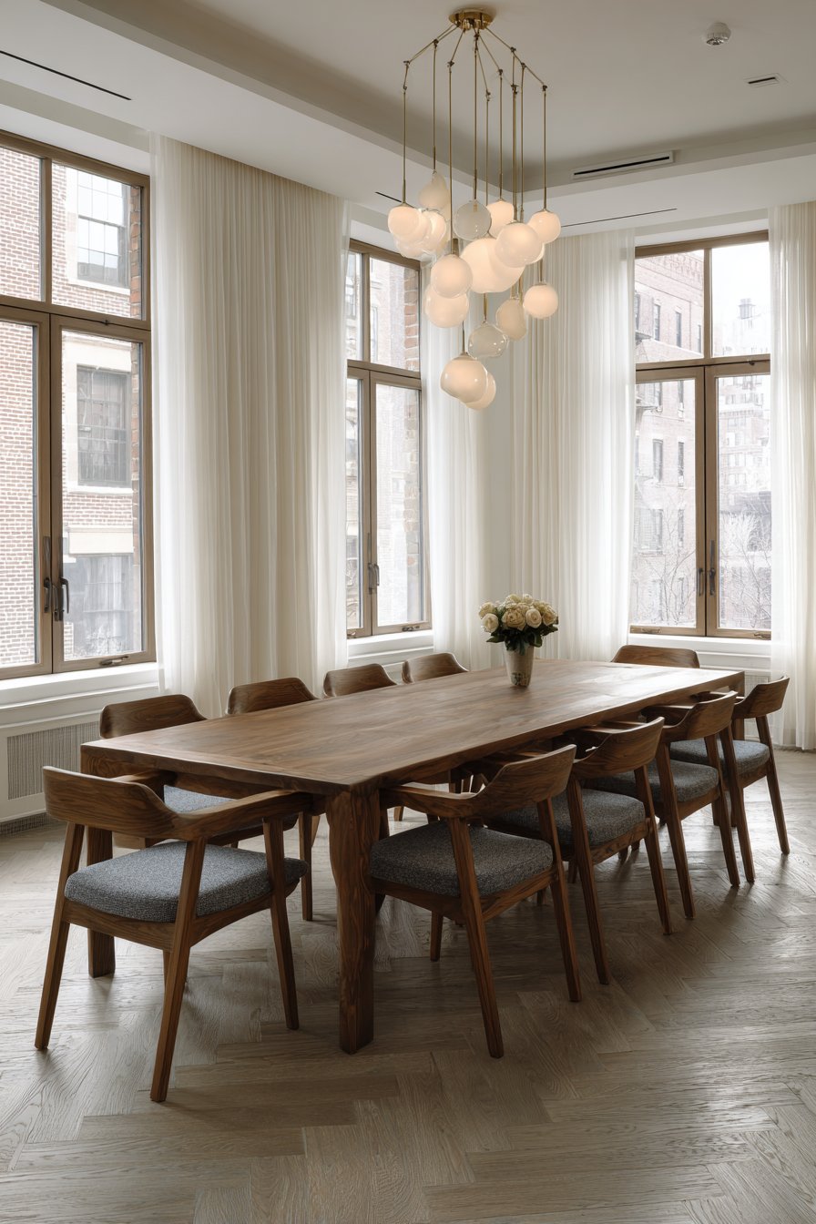 Long Family Table Generous Proportions