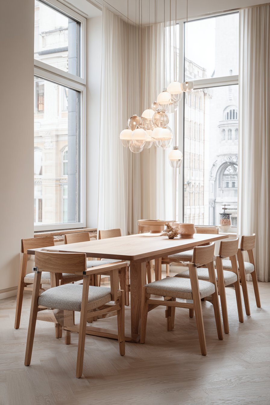 Long Family Table Generous Proportions